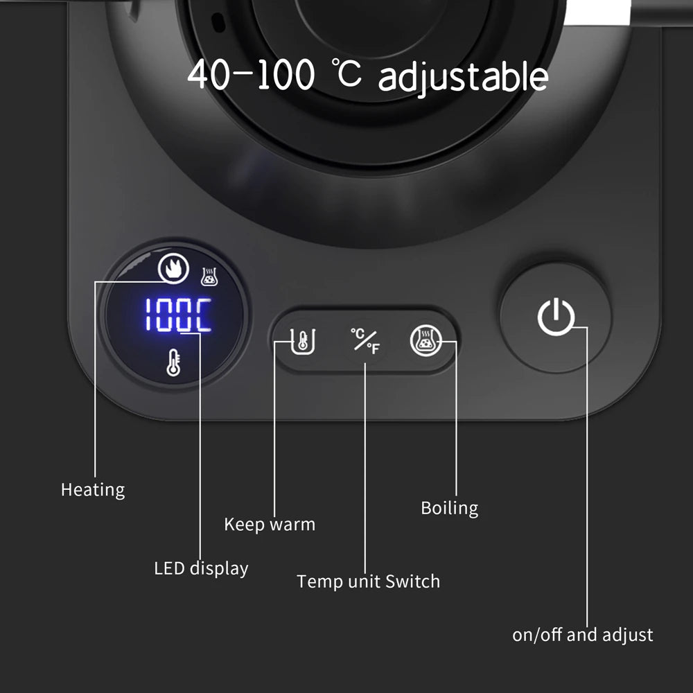 Stainless Steel Smart Electric Gooseneck Kettle